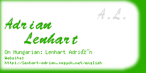 adrian lenhart business card